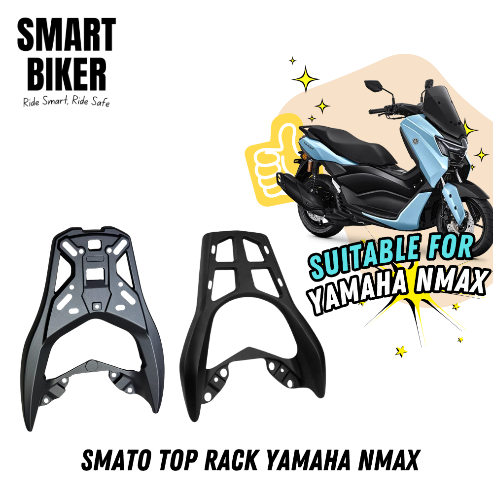 SMATO Top Rack Yamaha NMAX 155 V2 V3 Standard Weiba Rack for Motorcycle ...