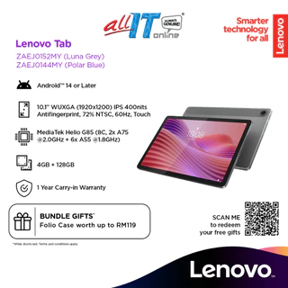 Lenovo Tab LTE TB-311XU 10.1" LTE Tablet with Folio Case 4GB RAM / 128GB ROM - ZAEJ0152MY / ZAEJ0144MY