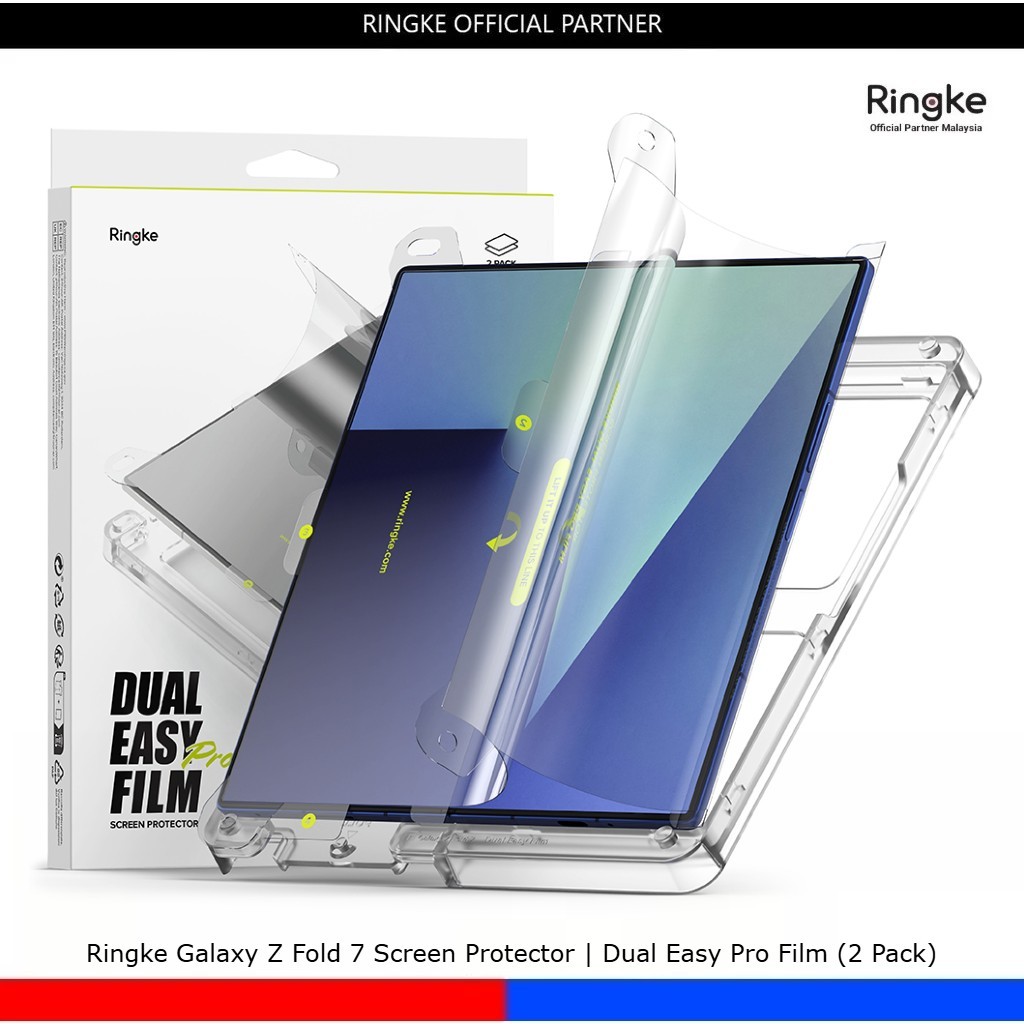 Ringke Galaxy Z Fold 7 Screen Protector | Dual Easy Pro Film (2 Pack ...