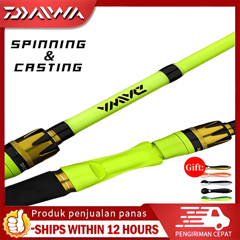 DAIWA Fishing Rod Carbon Fiber Spinning Casting Joran Pancing Murah ...