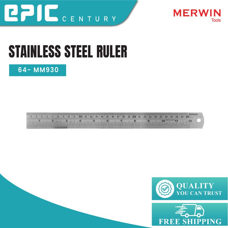 Merwin Stainless Steel Ruler 40 in./48 in./60 in./80 in. | Shopee Malaysia