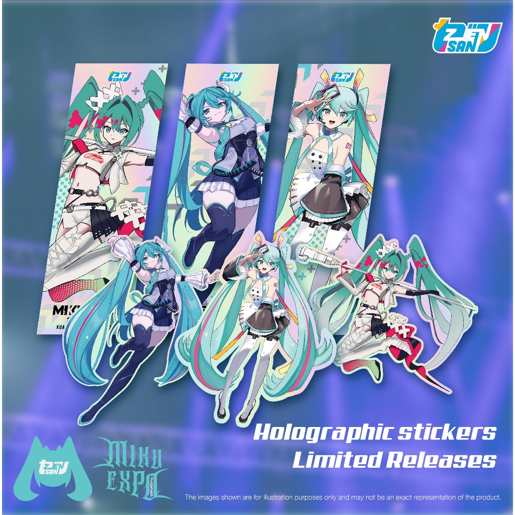 Miku Expo Fan Merch Sticker Hatsune Miku 12cm 14cm | Shopee Malaysia