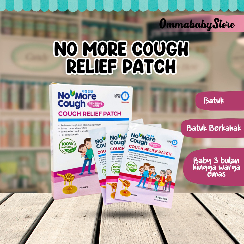 (Same day Post) Cough Relief Patch Pelekat batuk viral baby no cough no ...