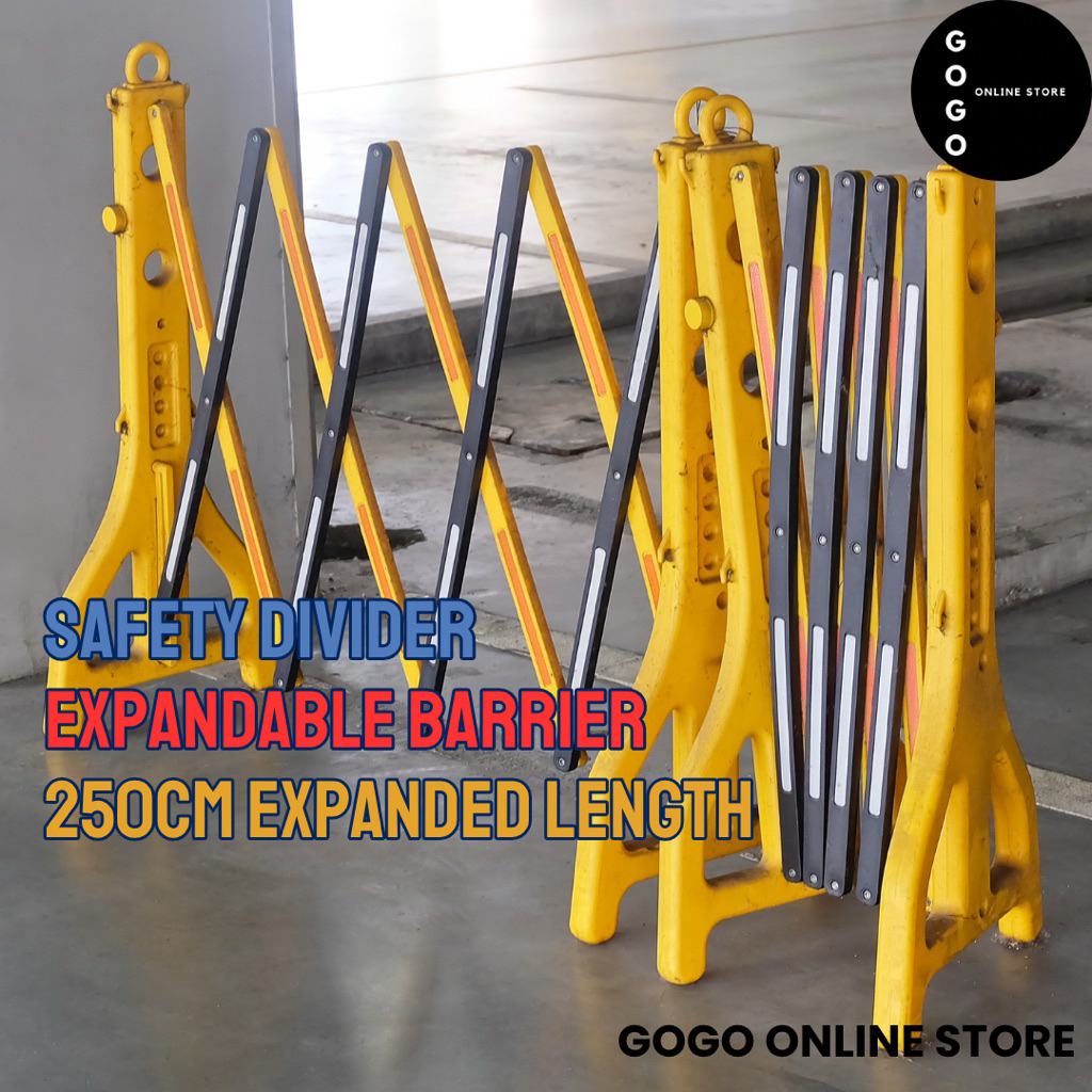 2.5M Safety Divider For Road Barrier Expandable Barricade Outdoor ...