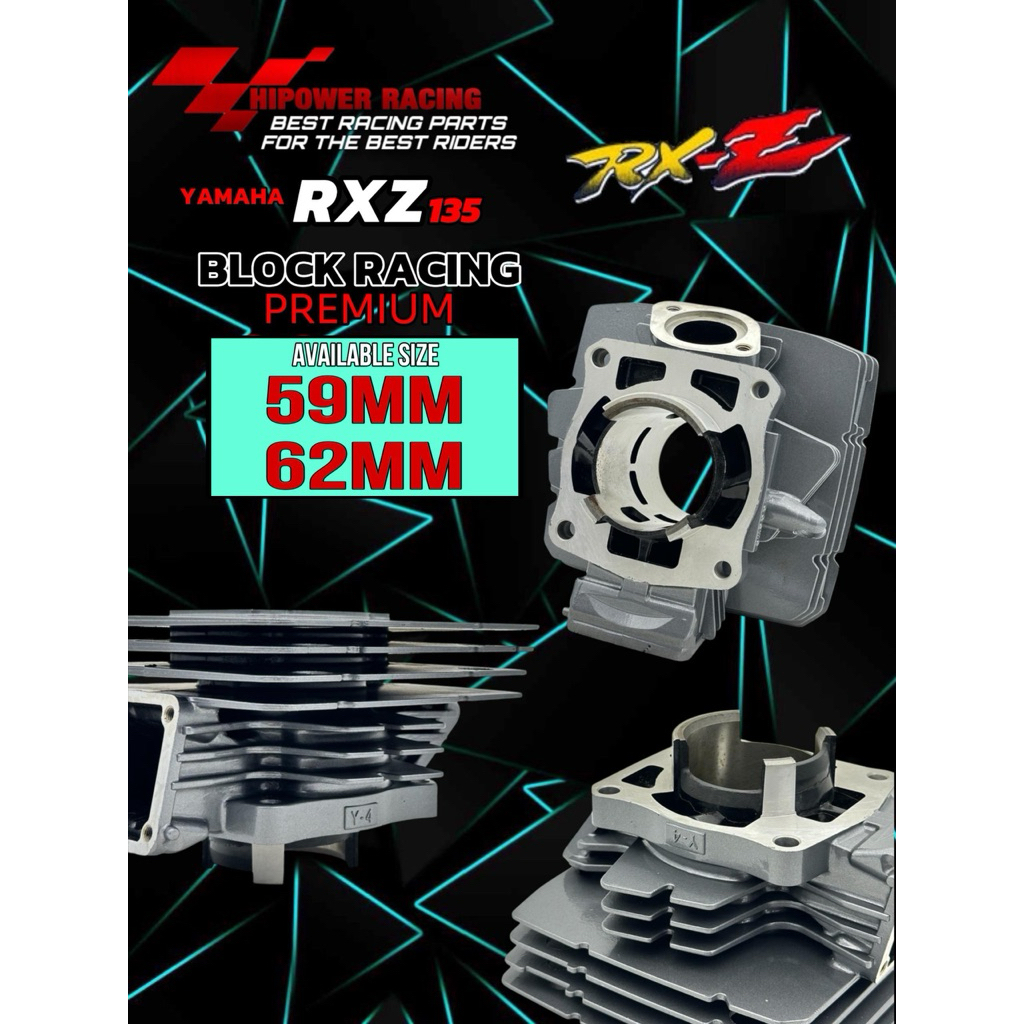 HIPOWER ENGINE BLOCK RXZ 69mm 62MM BLOCK ONLY | Shopee Malaysia