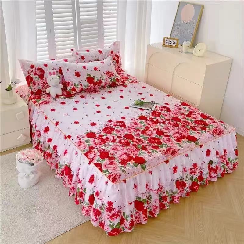 🖤READY STOCK IN KLANG🖤 3 IN 1 SET QUEEN SIZE ROPOL CADAR BEDSHEET ...