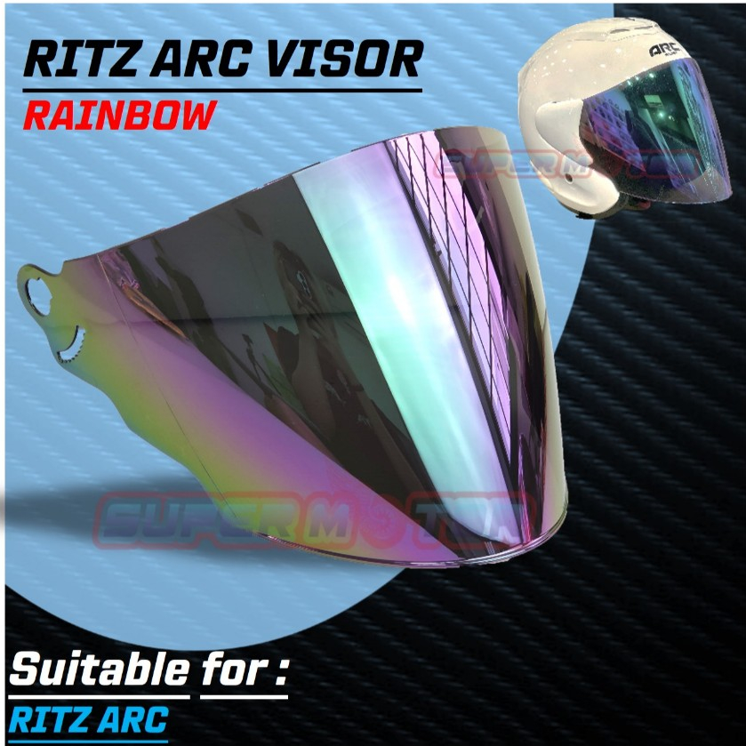 ARC RITZ VISOR V-SHAPE SIANG MALAM RAINBOW / TINTED | Shopee Malaysia