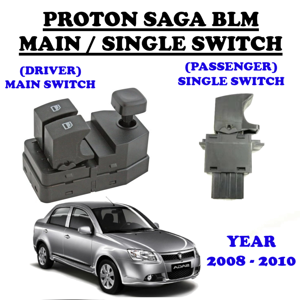 Proton Saga BLM Power Window Switch Driver Single Switch Side Control ...