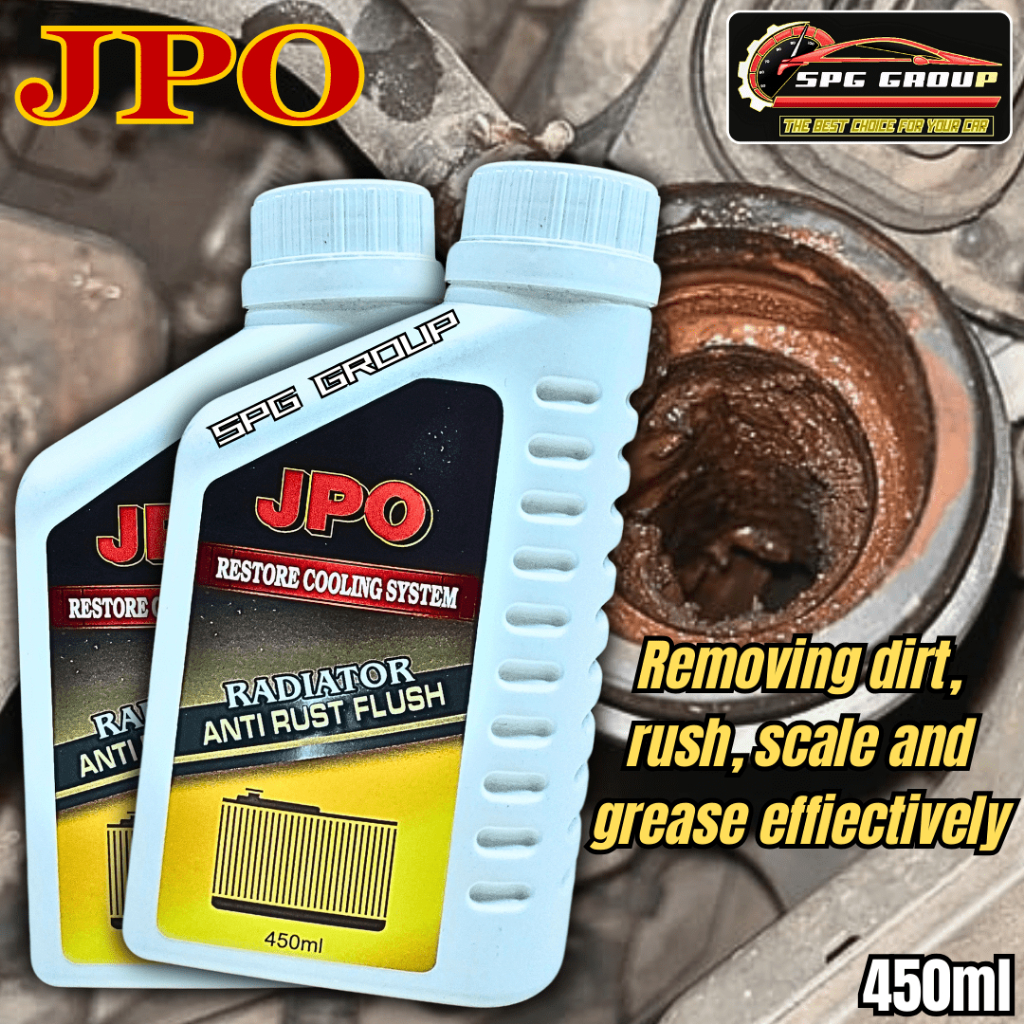 JPO BEST QUALITY RADIATOR ANTI-RUST FLUSH (450ML) RESTORE COOLING ...