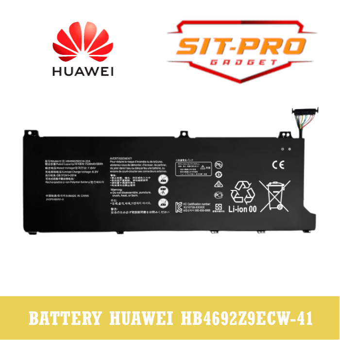 Batterie K KYUER 56Wh HB4692Z9ECW-41 Pour Honor Magicbook 14 (2019) Et Huawei Matebook D 14 (2020)