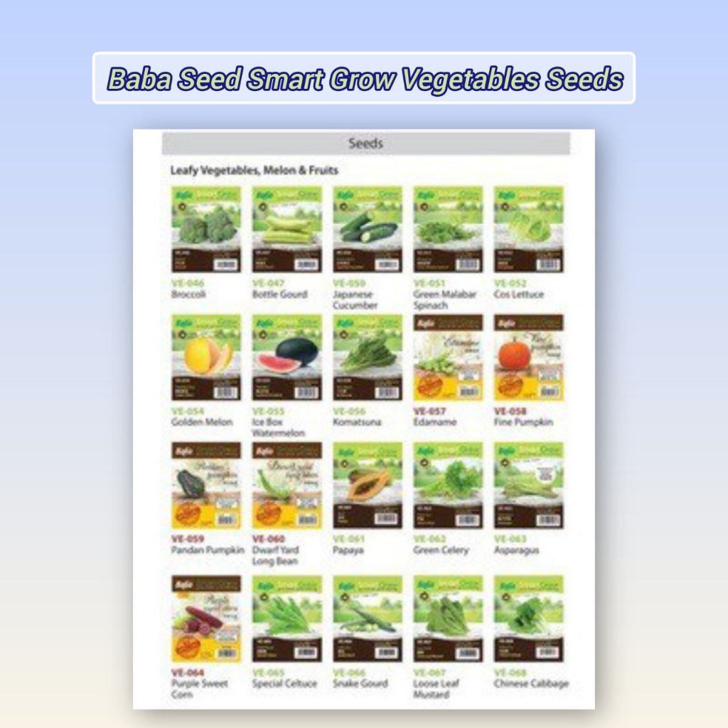 SEED 2 - Baba Seed Smart Grow Vegetable Seeds – EasyGrow Series ...