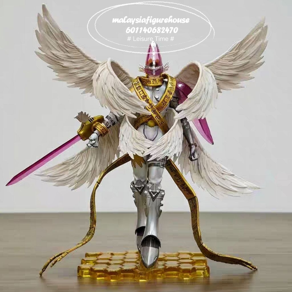 🔥READY STOCK🔥26CM DIGIMON HOLY ANGEMON MAGNA ANGEMON COPY RESIN FIGURE ...
