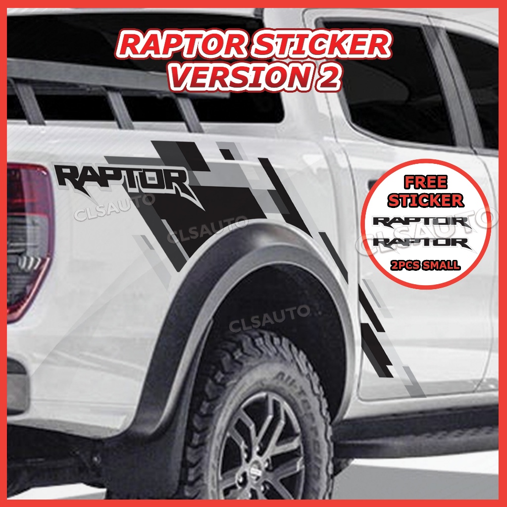 Ranger Raptor Body Sticker V2 Kereta Pelekat 2025 Car Automotive ...