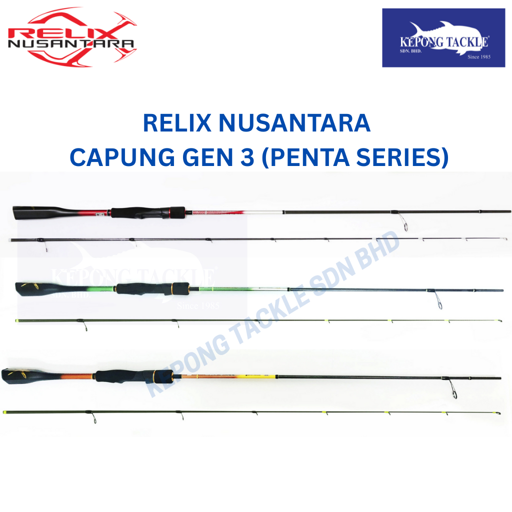 RELIX NUSANTARA CAPUNG GEN3 / GEN4 Spinning Rod 622UL / 662UL / 732 ...