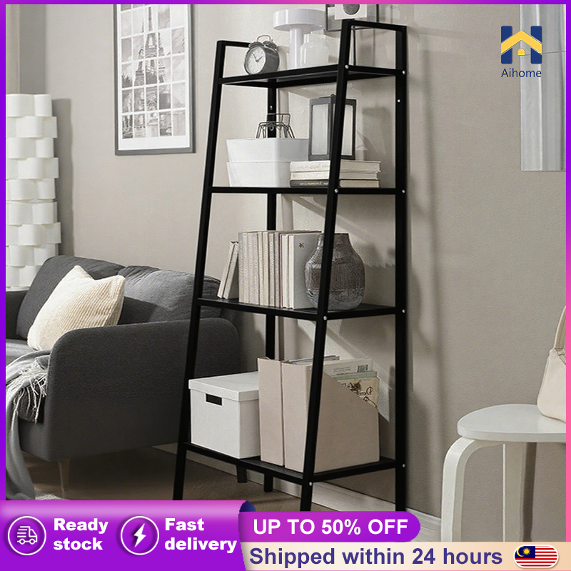 Lerberg 5 Tier Multipurpose Shelf Metal Storage Rack Office Bookcase ...