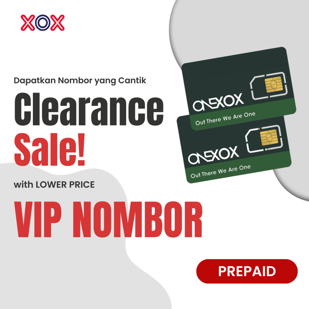ONEXOX SIM KAD PRABAYAR (PREPAID) | Shopee Malaysia