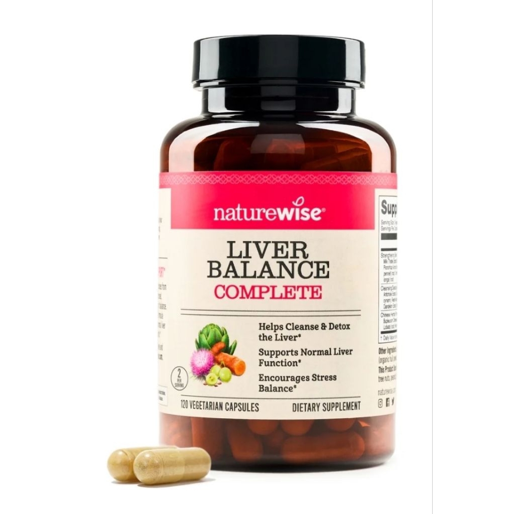 Naturewise ~Liver Balance Complete, 60 -120Vegetarian Capsules | Shopee ...