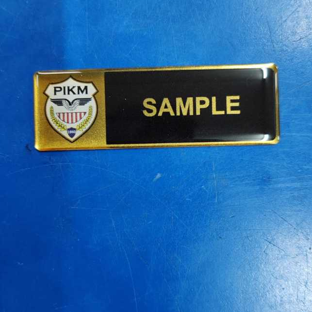 (Logo GOLD Base) NAME TAG Pengawal keselamtan PIK GOLD custom make ...