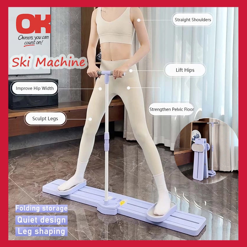 Premium Portable Ski Machine Pilates Board Home Leg Exercise/Slimming ...