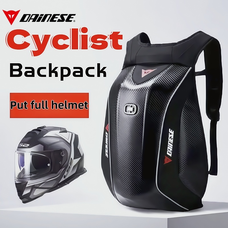 48L Motorcycle Helmet Backpack Waterproof Riding Cycling Bag men's ...