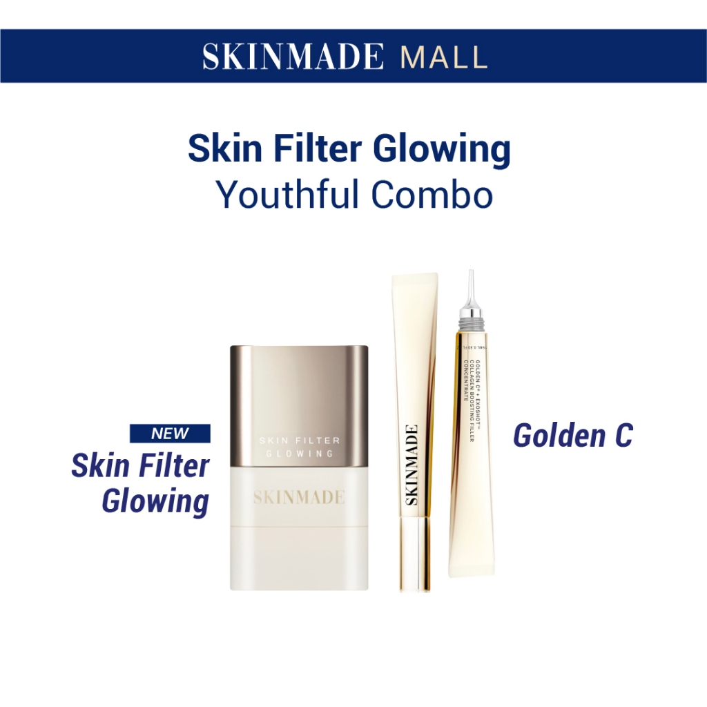 SKINMADE Skin Filter Glowing Youthful Combo (GLOWING+Golden C) | Shopee ...