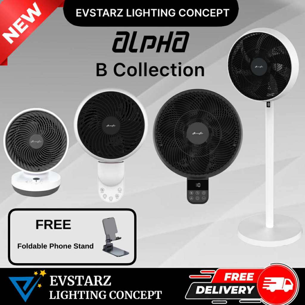 ALPHA MOTTO B Collection B1 / B22 / B21 / B31 / B32 Desktop Fan Stand ...