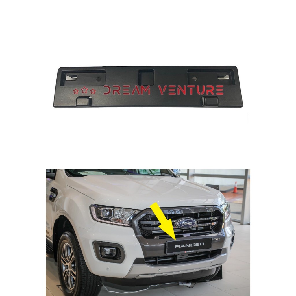 ORIGINAL FORD RANGER T8 2018 - 2022 FRONT NUMBER PLATE HOLDER LICENSE ...