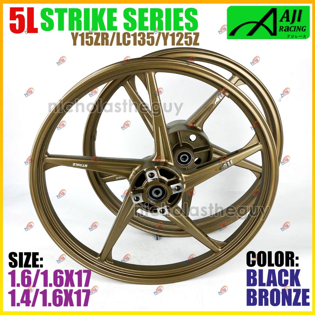 AJI Racing Sport Rim Strike Series Black/Bronze Y15ZR/LC135/Y125Z ...