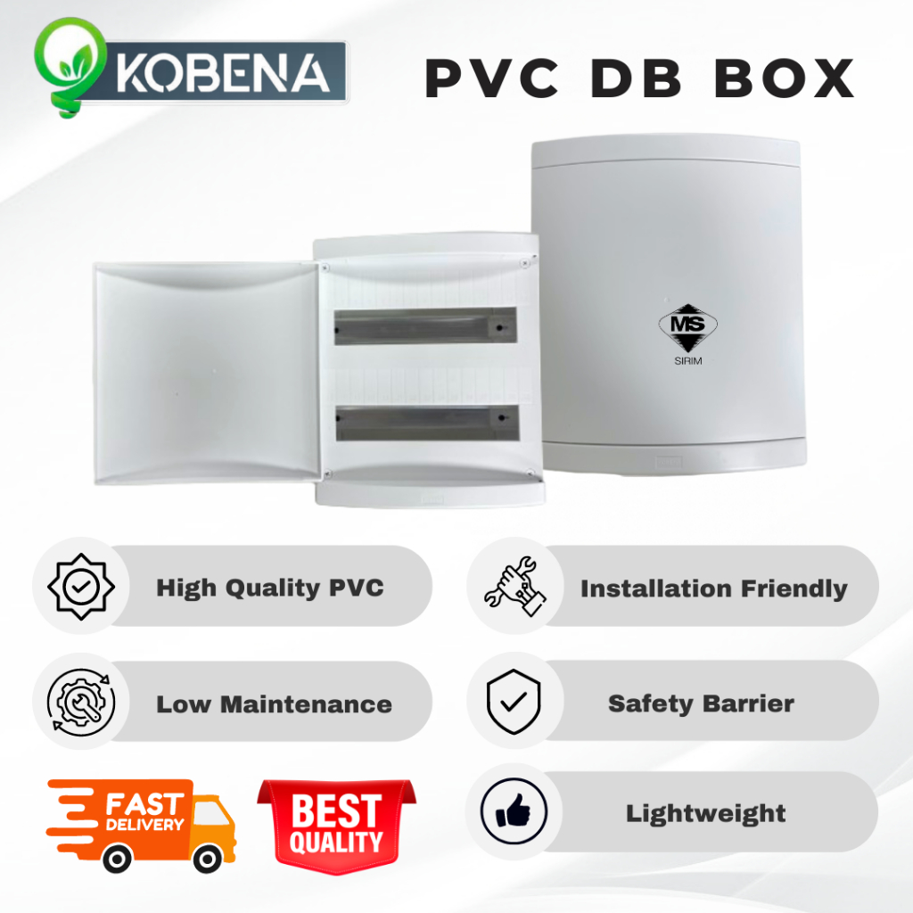 Kobena PVC MCB DB BOX 30WAY SIRIM APPROVED | Shopee Malaysia