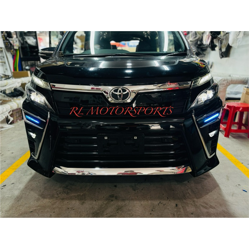 Toyota voxy 2017 2018 2019 2020 modellista Front bumper day light drl ...
