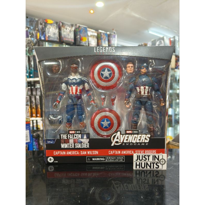Pack 2 Figurines Avengers Legends Captain America pas cher