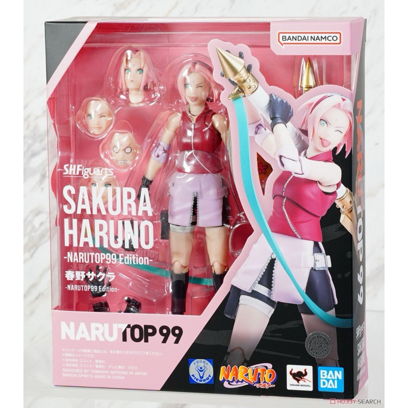 Bandai Spirits S.H.Figuarts Sakura Haruno - NARUTOP99 Edition, Action Figure Naruto, Articolata E Accessoriata - 3