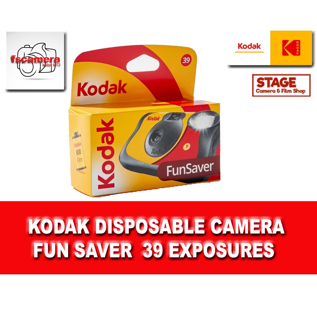 KODAK DISPOSABLE CAMERA FUN SAVER 35MM FILM CAMERA WITH FLASH ...