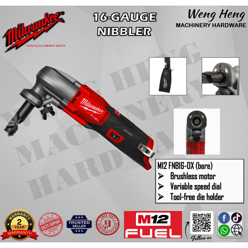 MILWAUKEE M12 FUEL 1.6 mm Nibbler Model M12 FNB16 0 M12 FNB16 401
