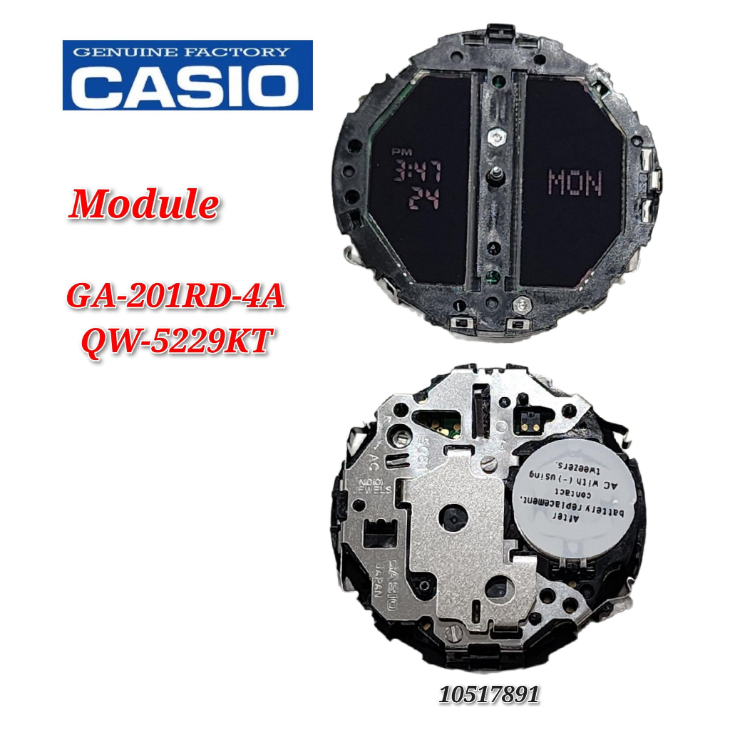 Original Casio G shock GA 201RD 4A Replacement Parts Module Shopee Malaysia