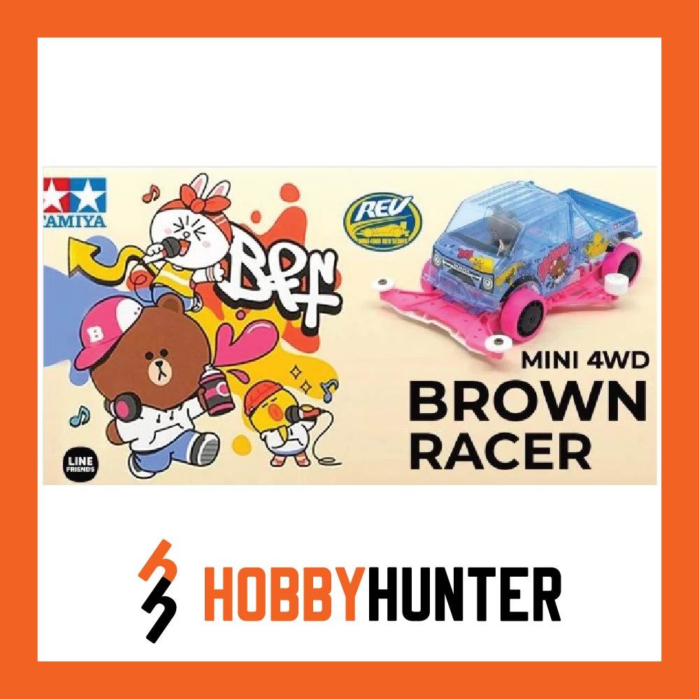 Tamiya 92443 1/32 Mini 4WD LINE FRIENDS BROWN Racer (FM-A Chassis ...