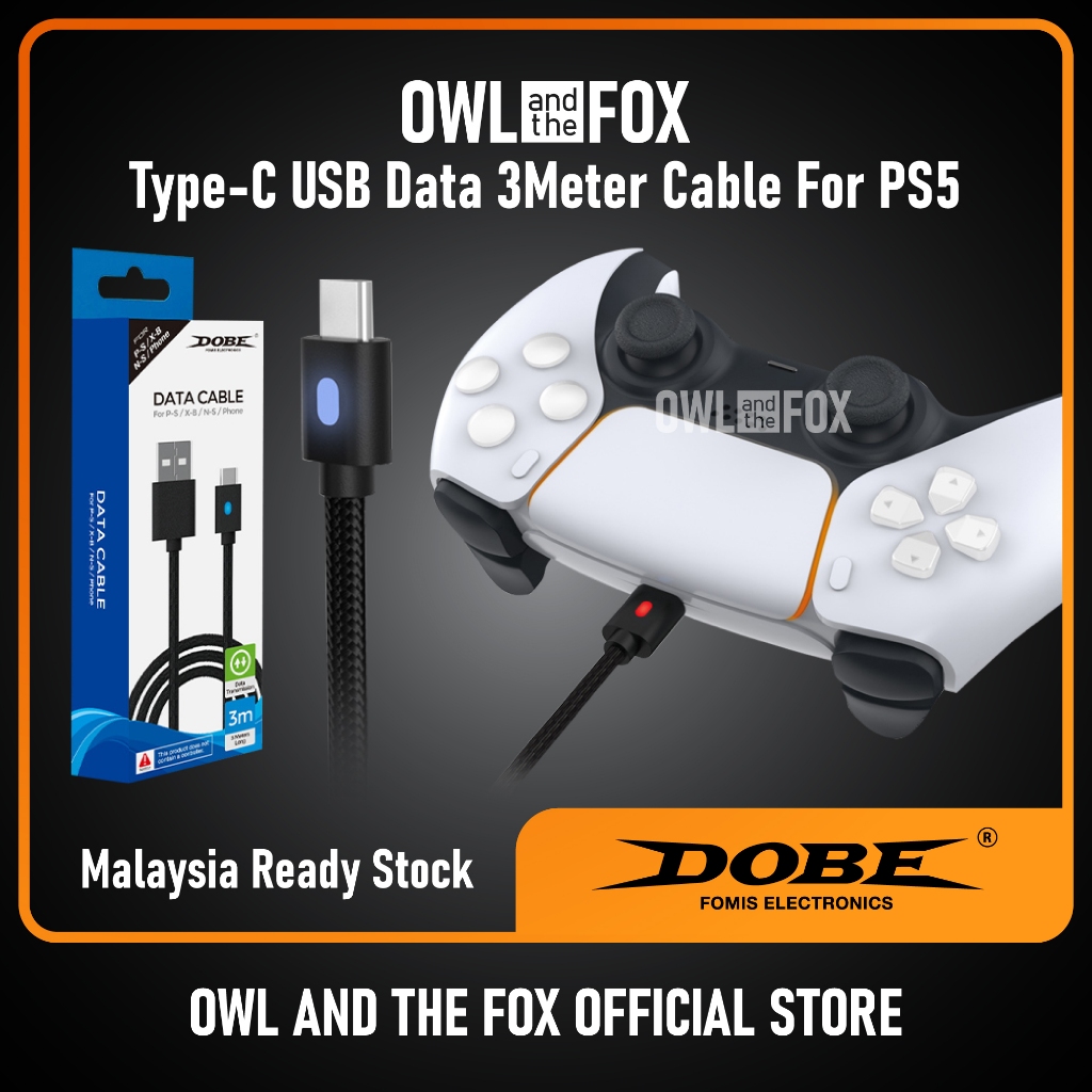 DOBE PS5 Xbox Series Switch Pro Controller Data Cable Charging Type C ...