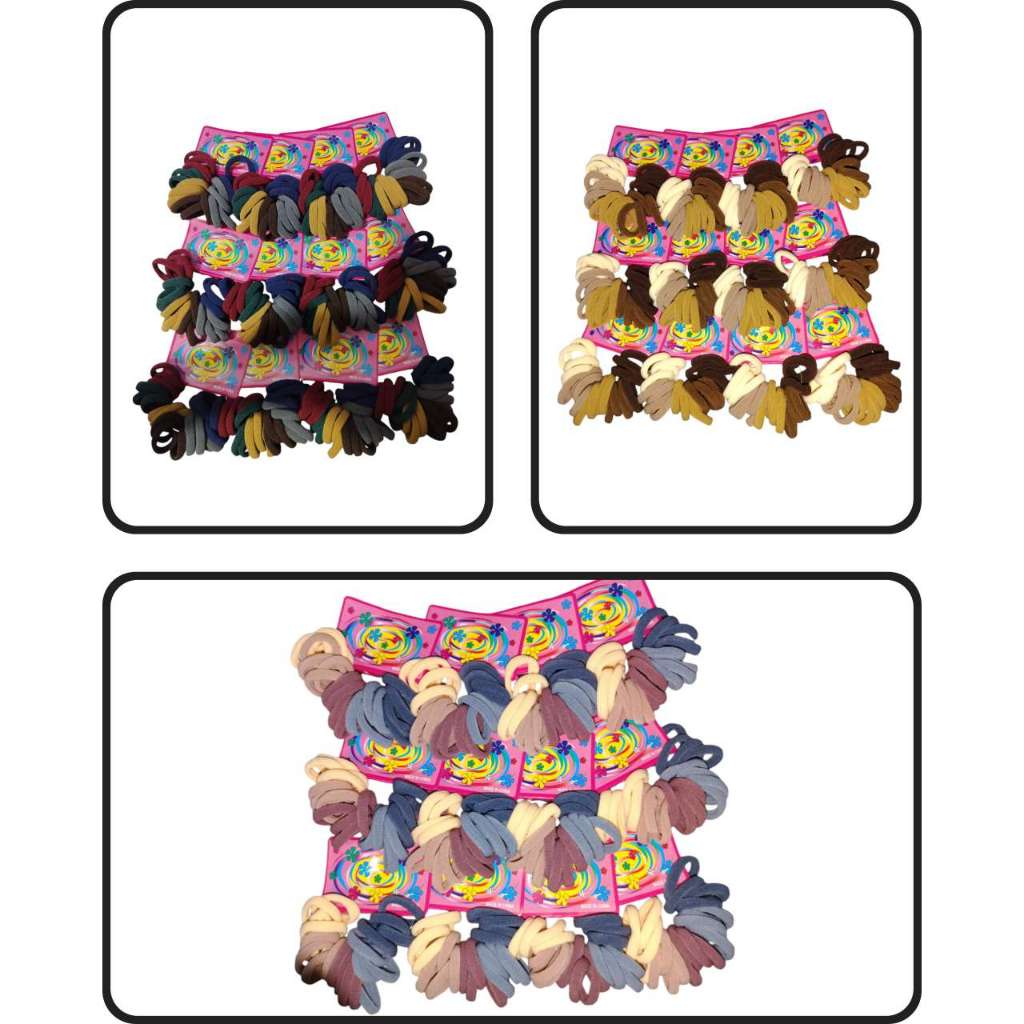 RUBBER BANDS ELASTIC SOLID HAIR TIES ROPE HAIR ACCESSORIES (1 KAD