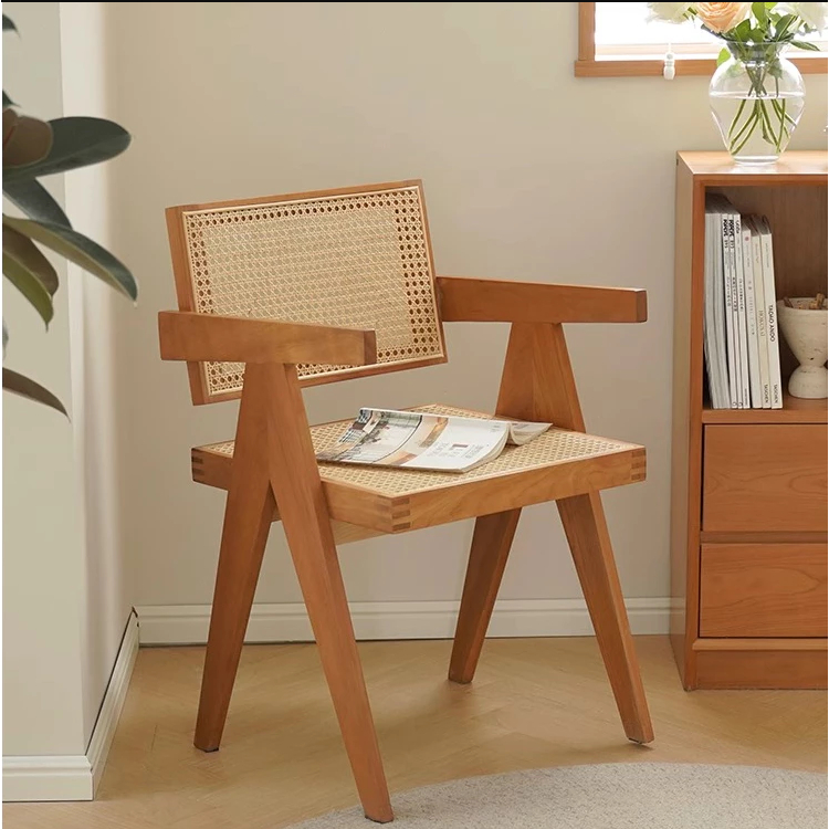 Solid Wood Rattan Chair Dining Chair Armchair Back Chair Natura Chair ...