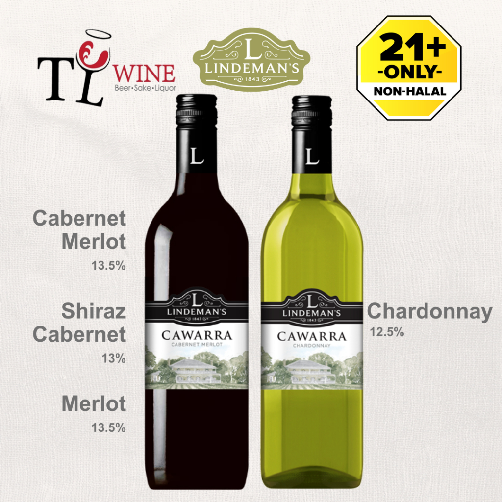 Lindemans Cawarra Shiraz Cabernet / Cabernet Merlot Red Wine 750ml ALC ...