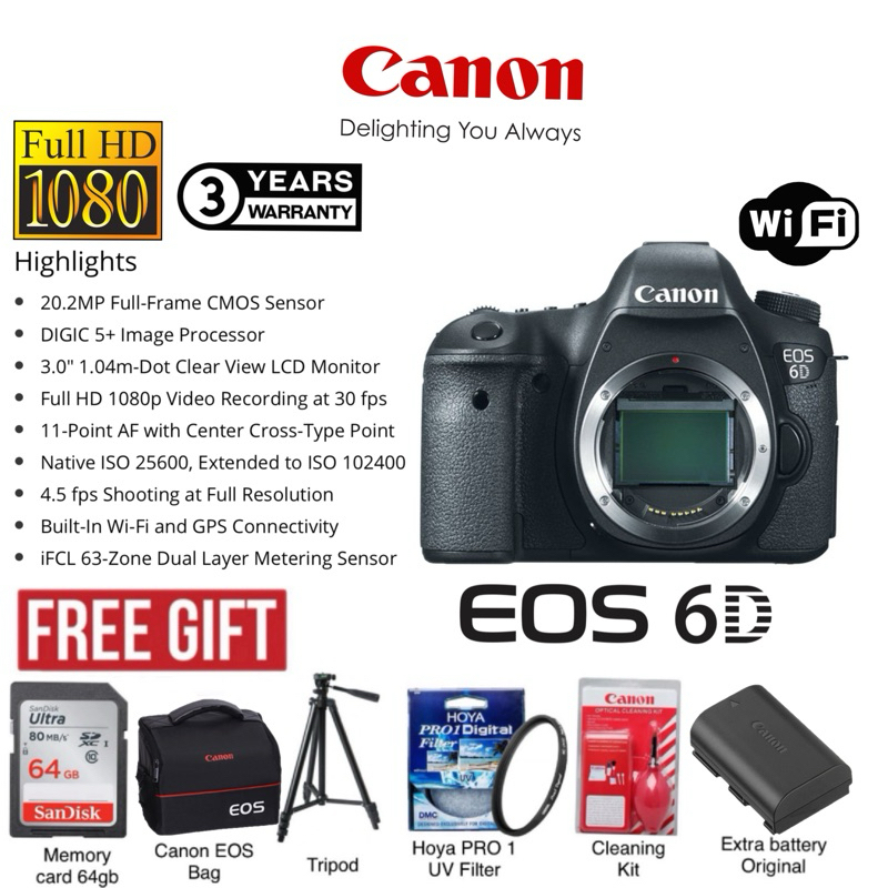 Full Frame Canon 6d Original DEAL] Canon EOS 6D Digital Camera