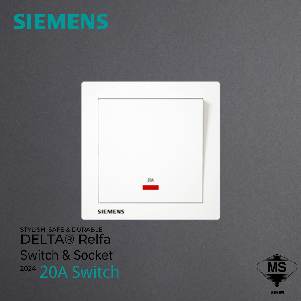 🔥SIRIM🔥SIEMENS DELTA® Relfa SERIES SWITCHES & SOCKET OUTLET SIRIM ...