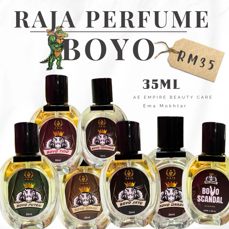 Perfume RAJA PERFUME MALAYSIA 35ML PATI 70% TAHAN SEHINGGA 12 JAM BOYO ...