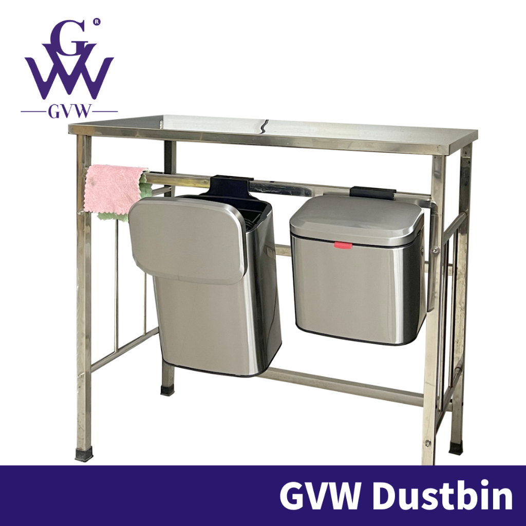 HOMEBY GVW Dustbin Kitchen Hanging Trash Bin Wall Mounted Kitchen