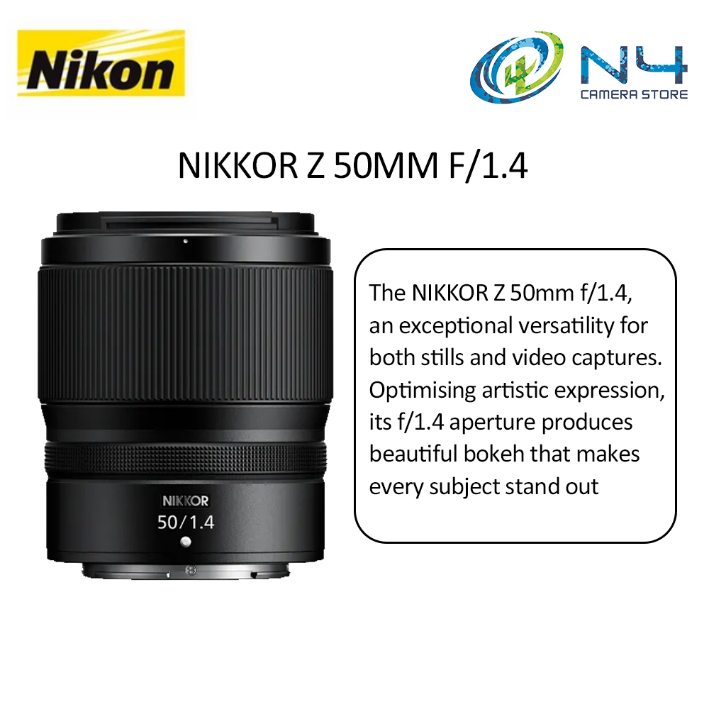 Nikon NIKKOR Z 50mm F1.4 With compatible Nikon Z series mirrorless ...
