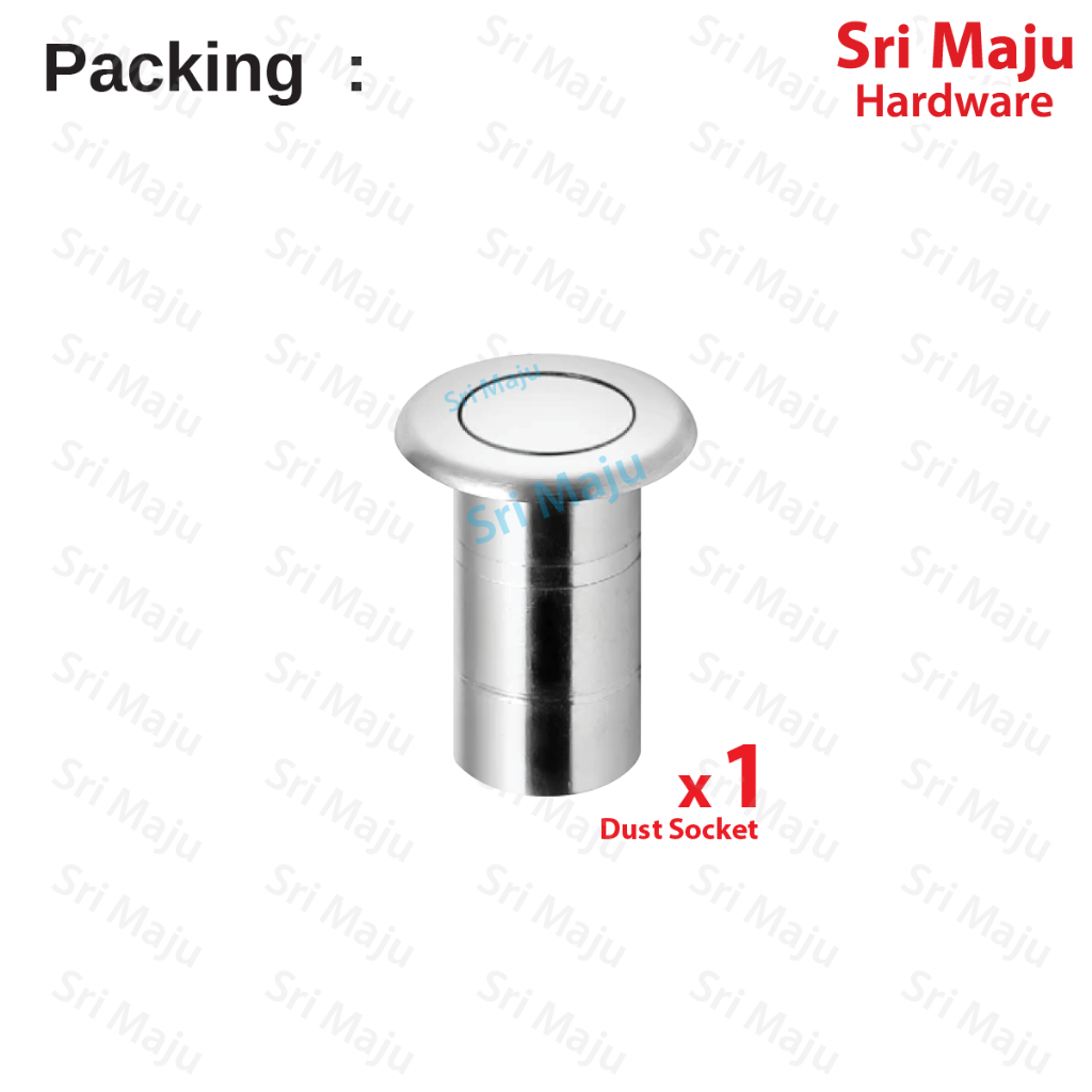 MAJU SS Dust Socket Dust Prevent Excluding Floor Socket for Door Flush ...