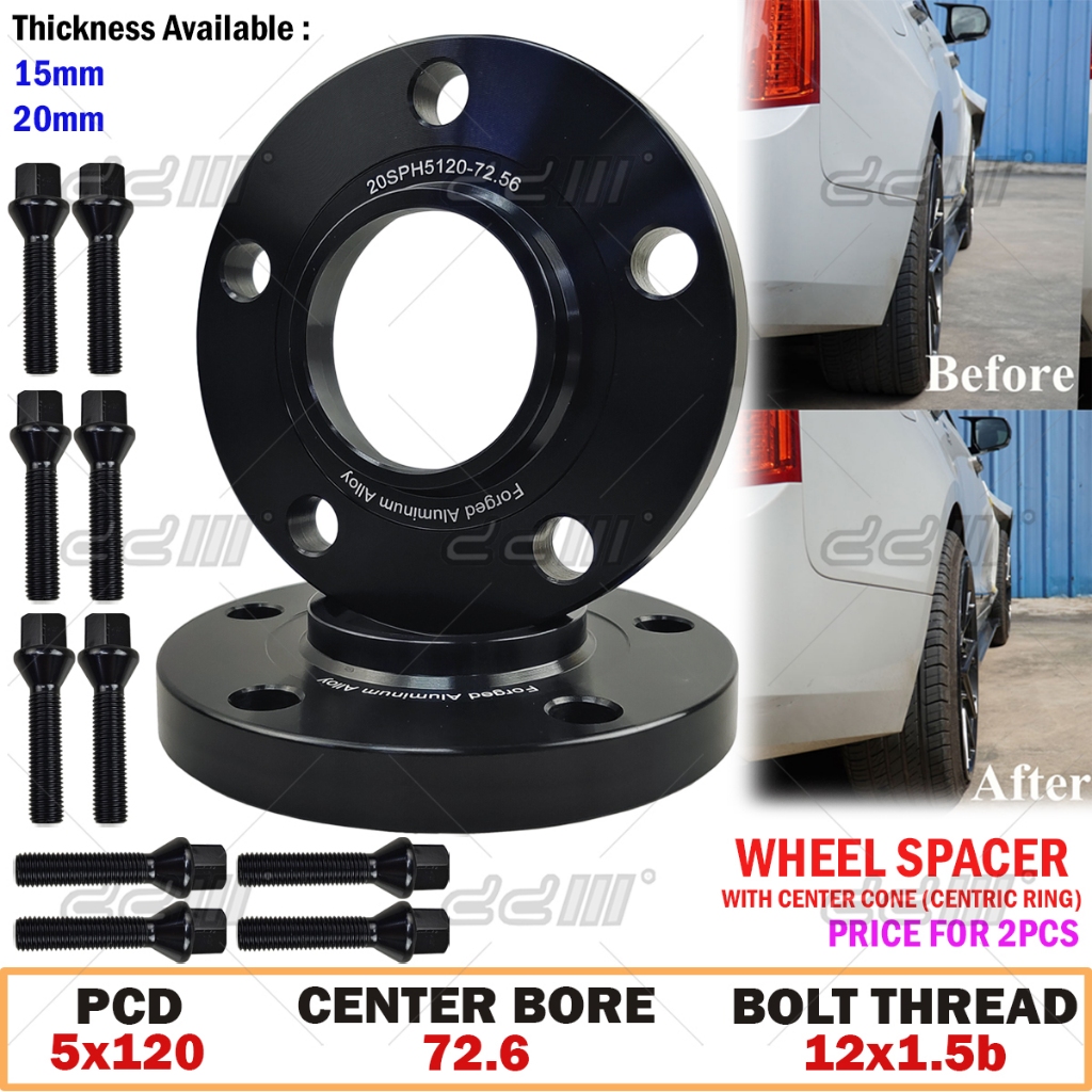 (2pcs/2Biji) DD 5x120 Hub Centric Wheel Spacer BMW E23 E28 E32 E34 E36 ...