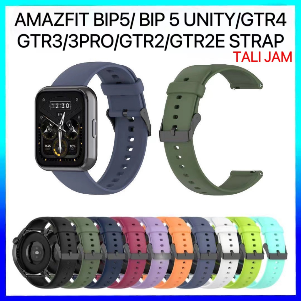 Cinturino Silicone 22mm Per Amazfit GTR 3/4, Stratos - Sportivo, Regolabile - Foto 6