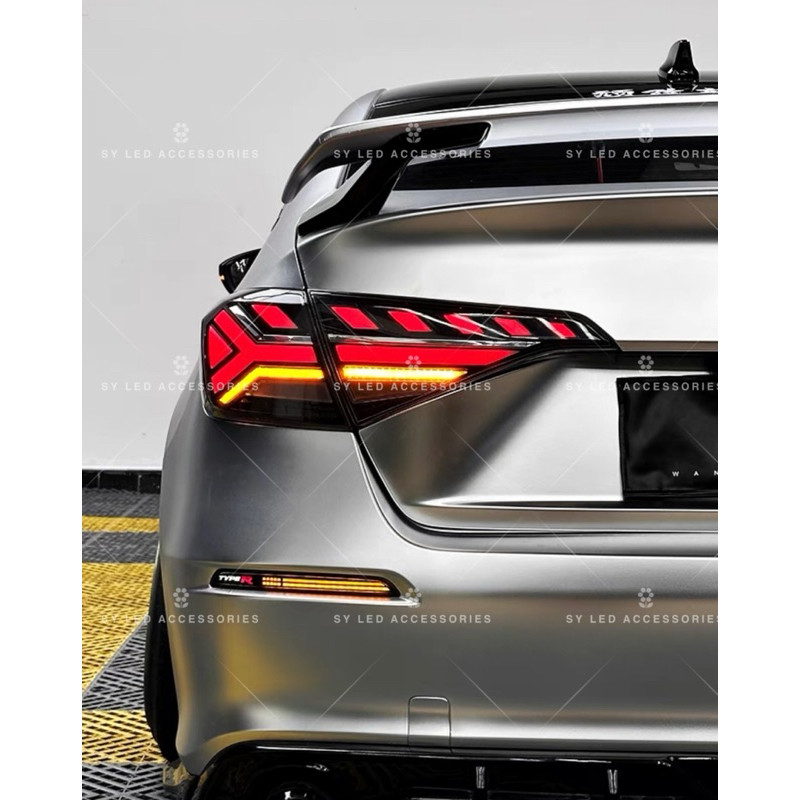 CIVIC FE Tail Lamp Taillamp V6 Audi Design Signal Running Smoke READY ...