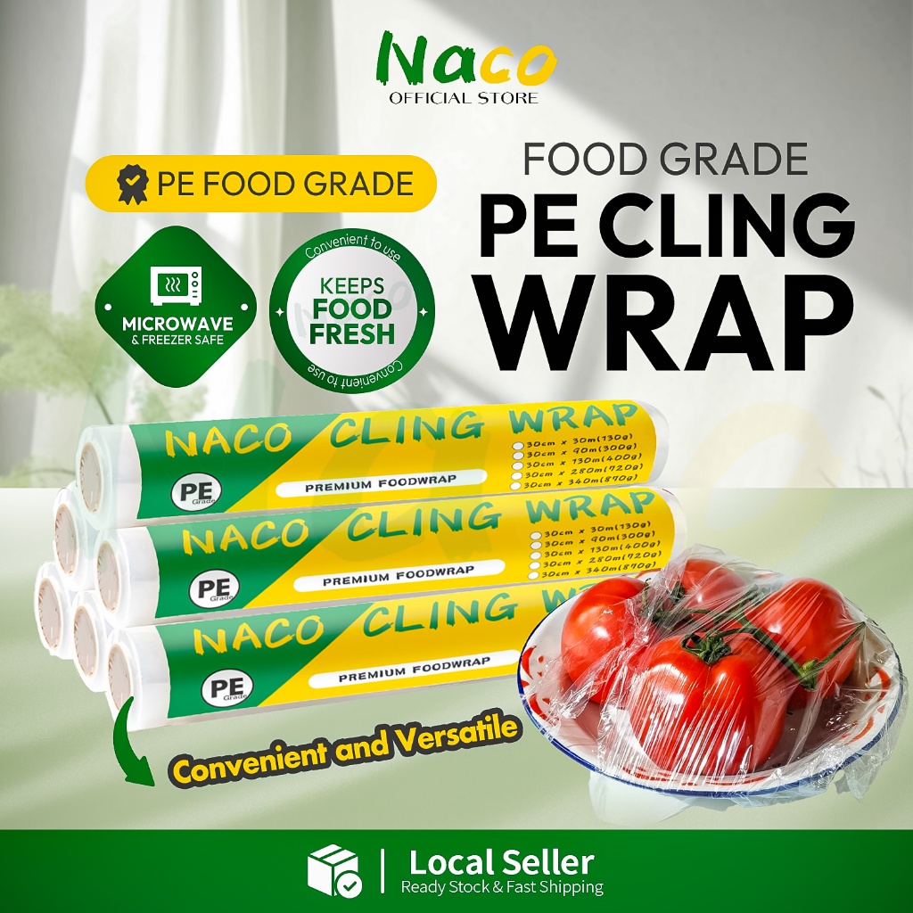 PE Food Safe Cling Wrap Food Wrapper Fruit Plastic Wrap Cling Wrap ...